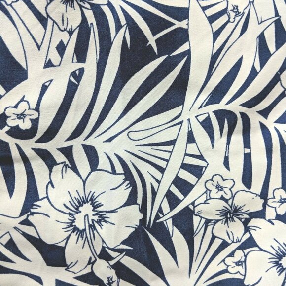 NWT Exist Mens Swim Trunks 4XL Floral Palms Blue White Beach Drawstring Stretch - Picture 3 of 9